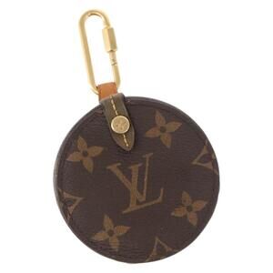 LOUIS VUITTON Monogram Round Case Coin Purse M68524 LV Auth 154593